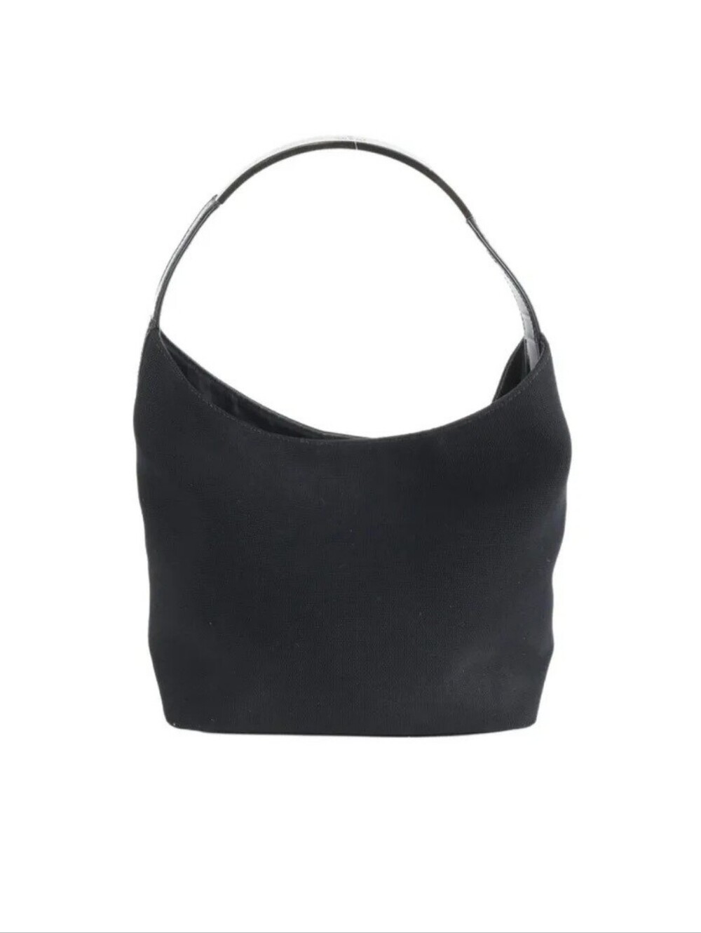 Gucci Black Canvas Shoulder Bag With COA